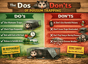 The Dos and Don’ts of Possum Trapping